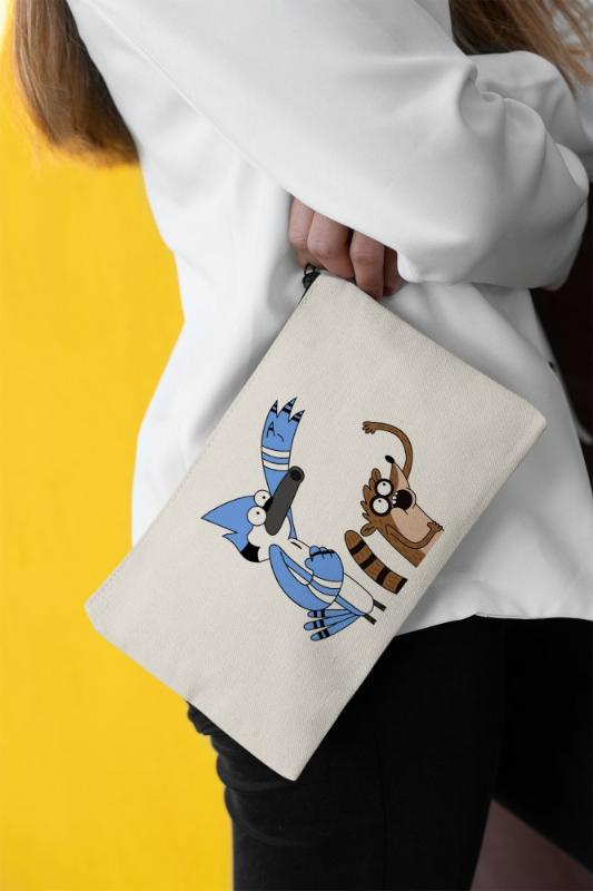 

Angemiel Clutch Jubilant Rigby And Mordecai Portfolio Hand Makeup Bag