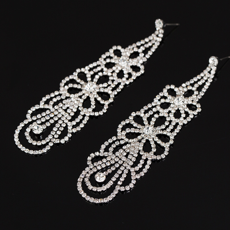 

Popular Crystal Rhinestone Flower Earrings High Archives Rhinestone Ear Nail Ornaments