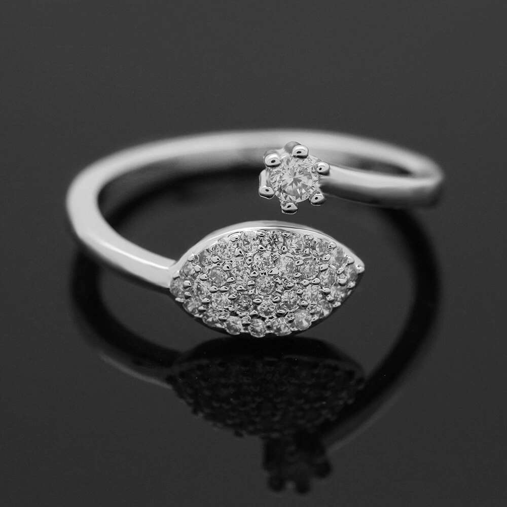 

Wholesale- diamonds ring for women luxury diamond crystal rings s925 silver plated copper zircons fashion jewelry gift for girlfriend