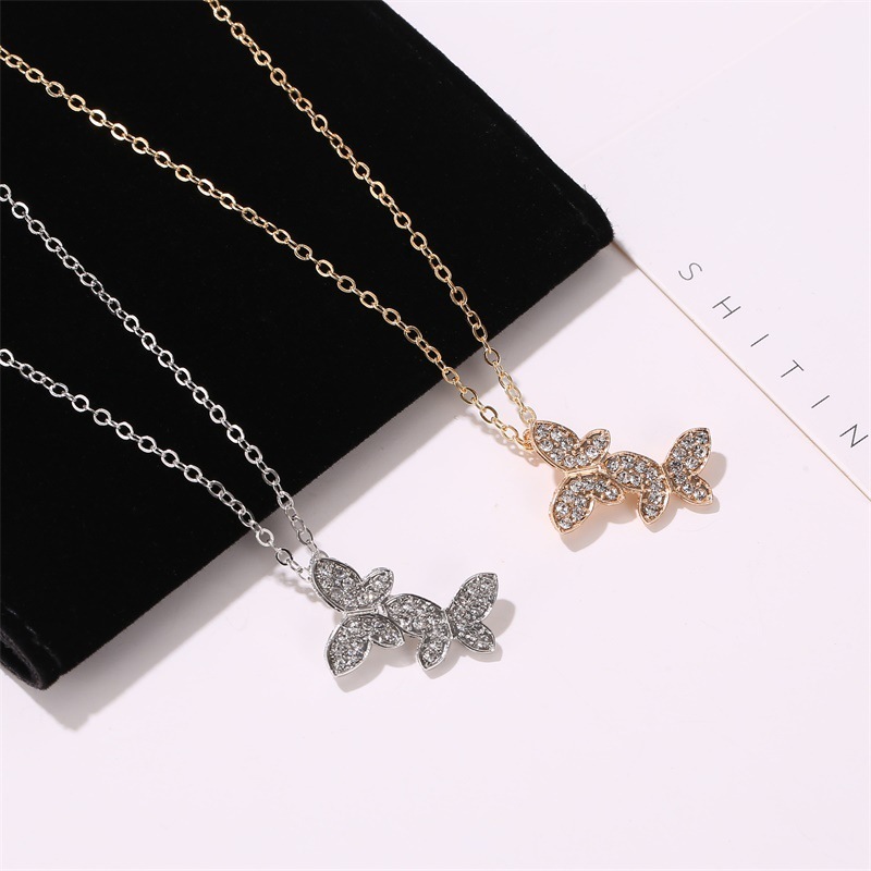 

Necklaces Jewelry Long Womans Chain Necklace Butterfly Jewellery Ladies Geometric Lovers Silver Color Trendy Alloy Fun Halskette