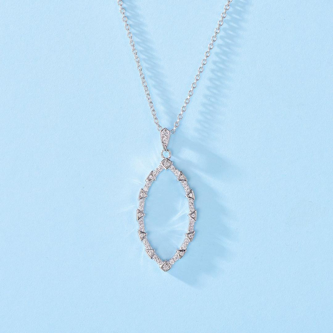 

LK original design eye series 925 sterling silver clavicle chain summer wild light necklace rose gold