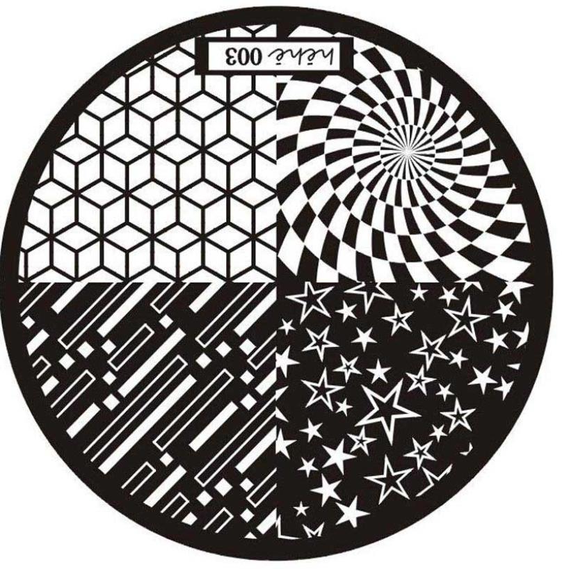 

New Pattern Nail Art Image Stamp Stamping Plates Manicure Template 003 P30 F35 HW