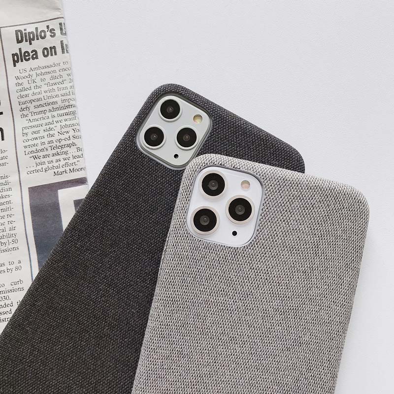 

For iPhone X/iPhone XS /iPhone 11 XS Max Fabric style TPU protective shell/case, Red