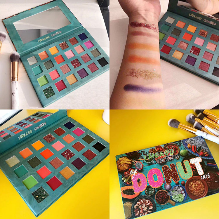 

IMEAGO DONUT eye shadow palettes 24 Colors Creatians eye shadow palettes eye shadow Shimmer Matte eyeshadows High-quality palette, Multi