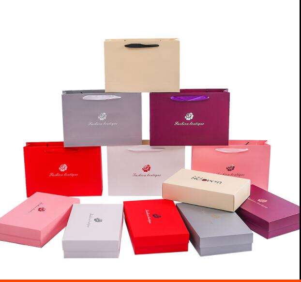 

10pcs/lot Packaging carton wholesale spot underwear scarf packaging box high grade gift box custom printed
