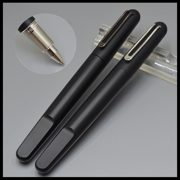 

Luxury Mt pens High quality M series Matte Black Rollerball pen Magnetic Shut cap and Plating carving stationery office school supplies, As picture shows