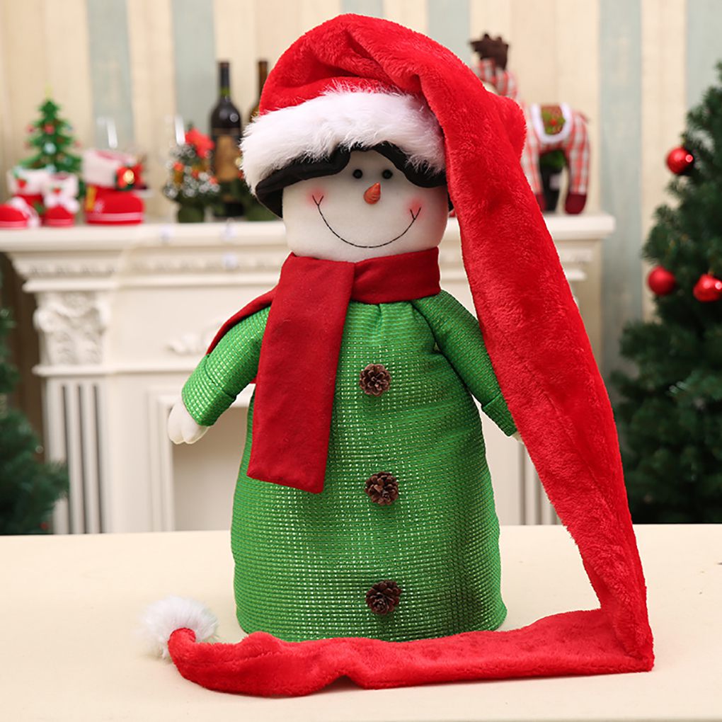 

Lovely Long Christmas Hat For Adult Children Plush Santa Claus Cap Xmas Home Party New Year Kerst Muts Decoration Gorro Navidad