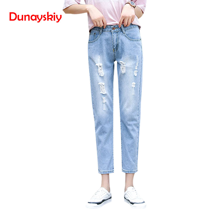Distribuidores De Descuento Jeans Rotos Coreanos Para Mujeres