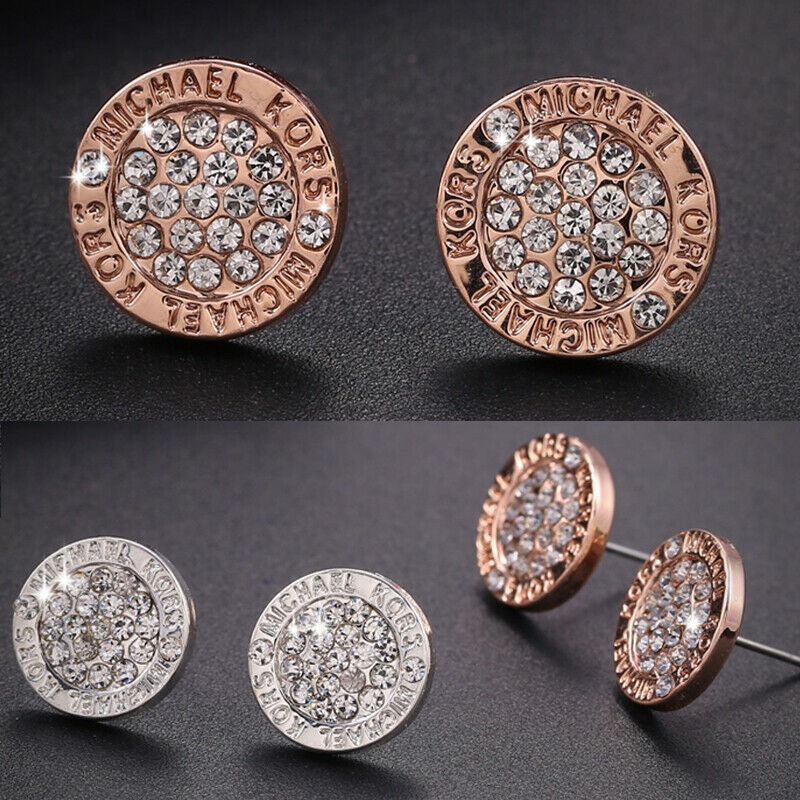 6 Paires//Set Crystal Gems Fleur Clous D/'Oreilles Femmes éblouissant Goutte d/'Eau Bijoux