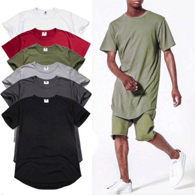 

Mens Solid Color T-shirts Summer Fashion Trend Round Neck Loose Short Sleeve Tees Tops Designer Male Clothing Hiphop Casual Tshirts, Black