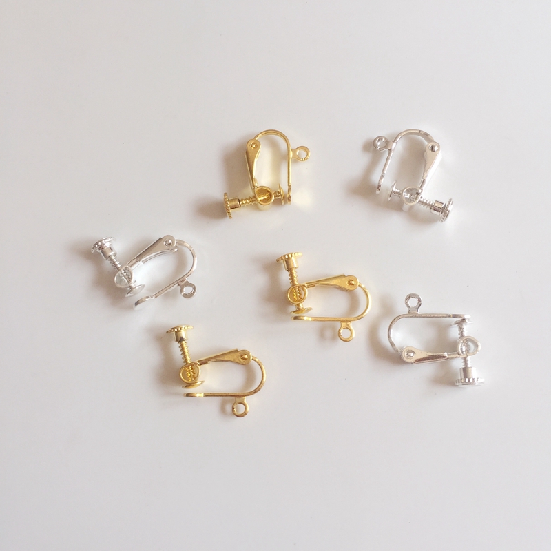 50PCS Jewelry Finding ROSE GOLD Pinch Bail Hooks For Stone Earring wholesale