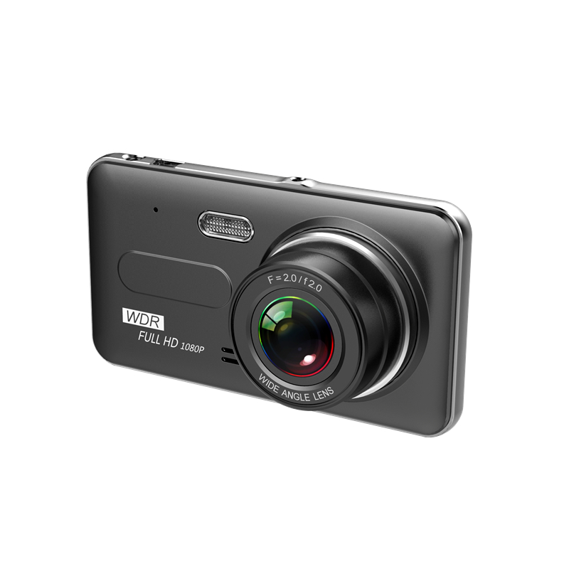 

4" unique car DVR 2Ch car dashcam dual lens driving recorder front 170° rear 120° full HD 1080P night vision G-sensor motion detection