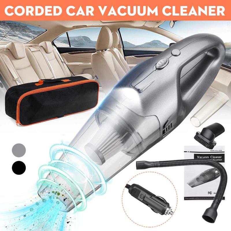 

120W 4500PA Car Vacuum Cleaner Automobile Auto Mini Portable Handheld Vacuum Cleaner Wet Dry Dual Use LED Light 12V with Bag