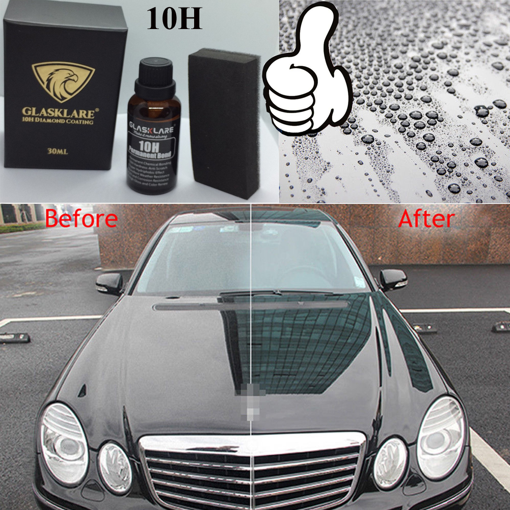 10H 30ML Car Liquid Ceramic Coat Nano Ceramic Car Glass Coating Liquid Hydrophobic Anti Scratch Car Care 30ml-image-488688362