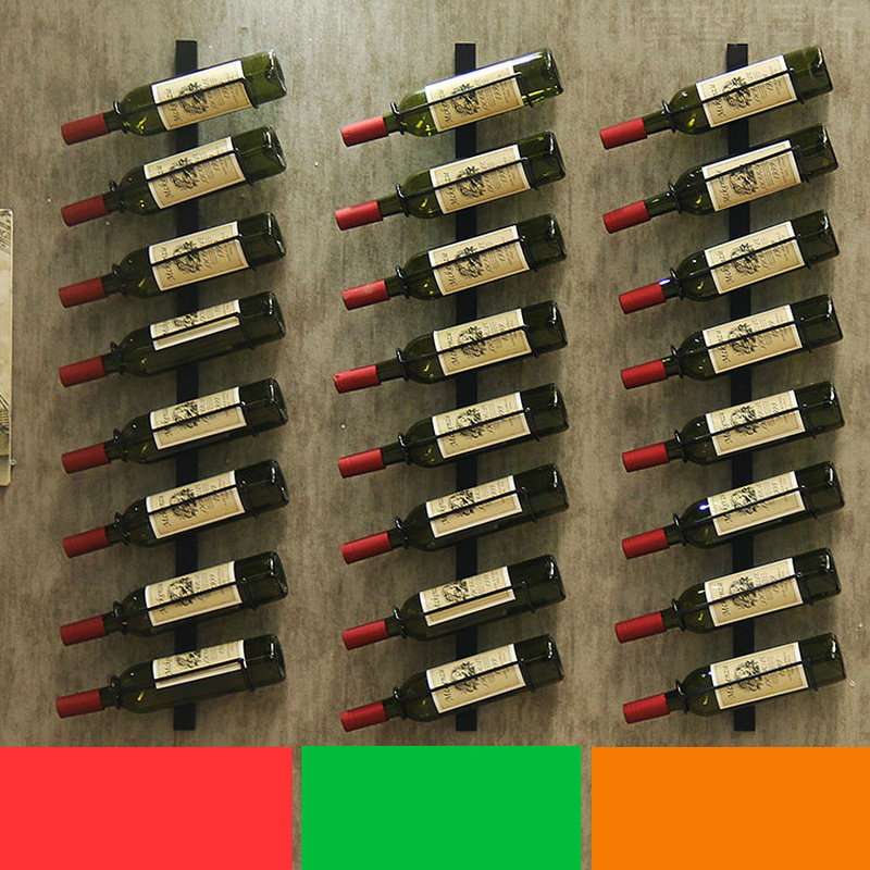 

Wine rack wall hanging simple hanging wine rack cabinet European modern wall art bottle display stand