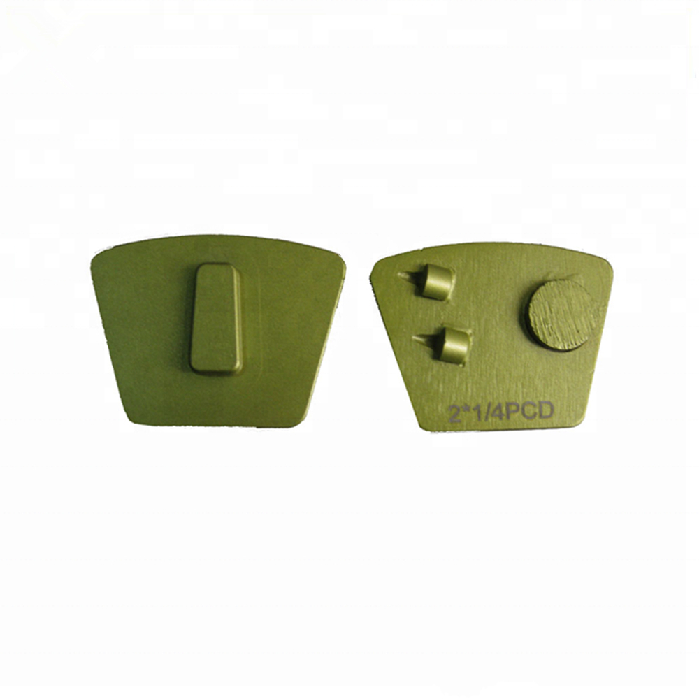 

PCD03 Husqvarna Two Quarter PCD Metal Grinding Disc for Epoxy Diamond Tools Premium PCD Trapezoid Grinding Shoes with Round Segment 12PCS