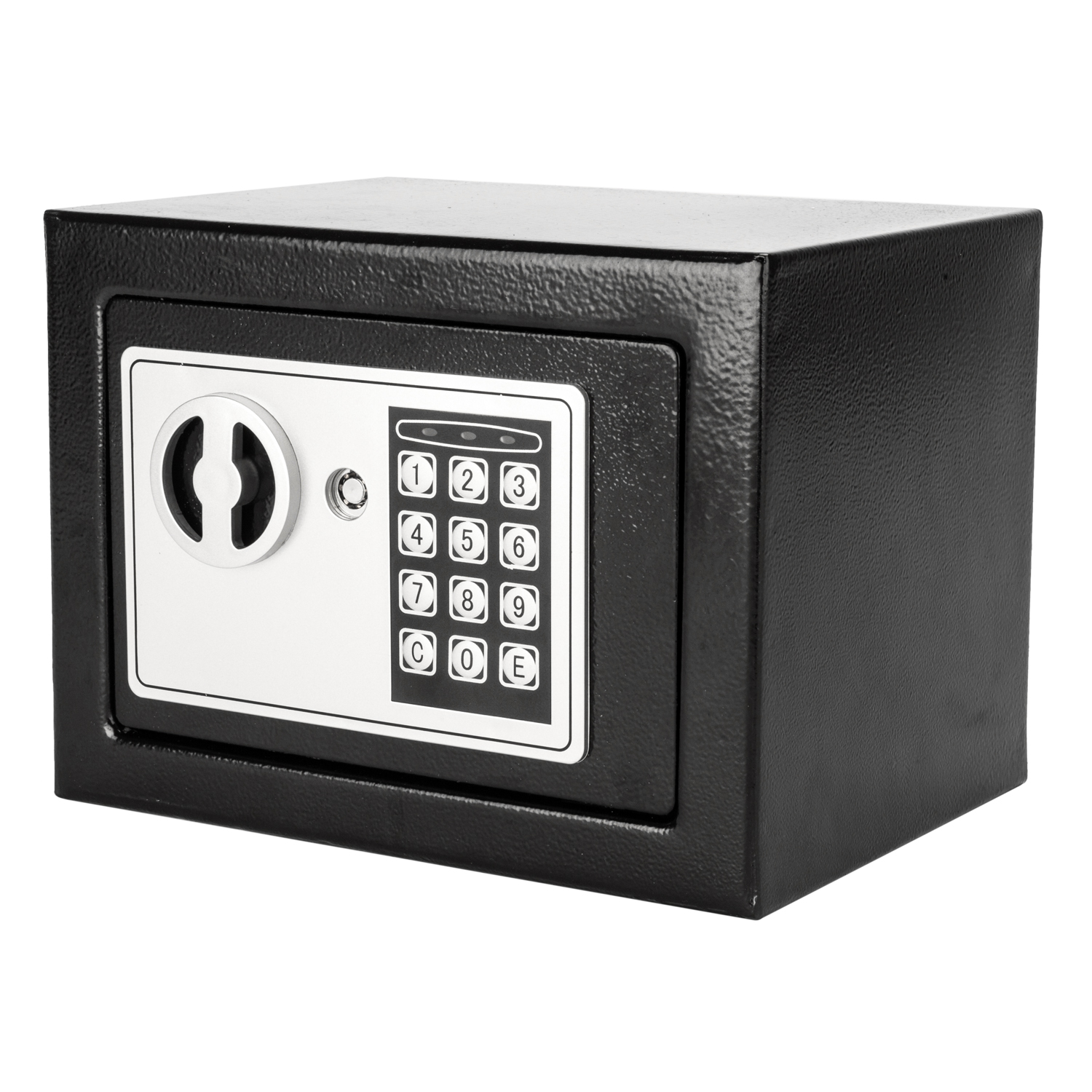

US Stock Bedroom Furniture 17E Digital Password Electronic Safe Box Keypad Lock Office Hotel Home Use Gun Steel Black for Security Jewelry Watch Case Box