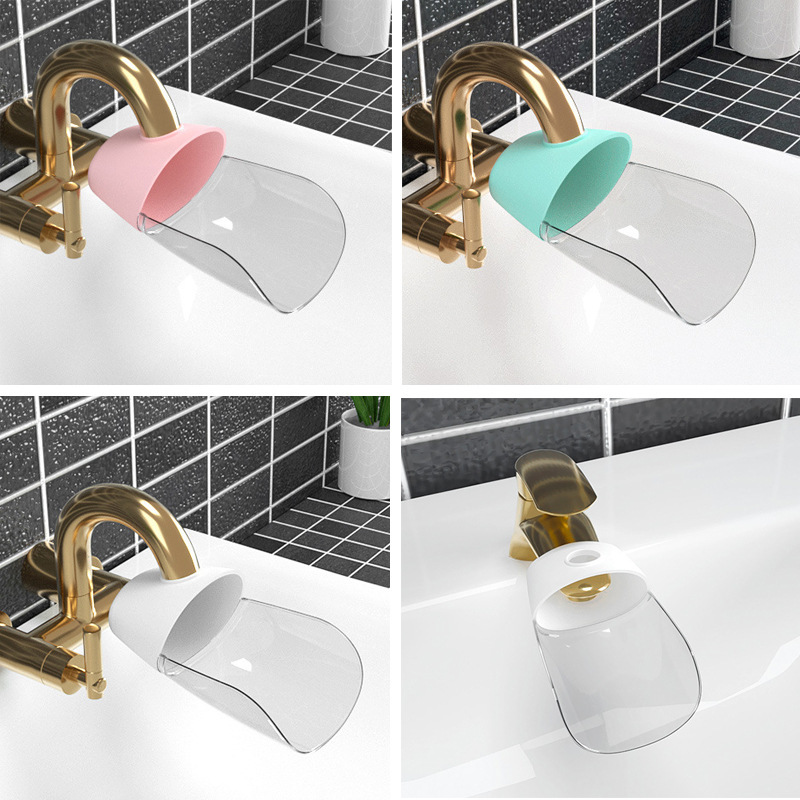 

Cute Bathroom Sink Faucet Chute Extender Crab Children Kids Washing Hands 2 Colors Bathroom Water Faucet