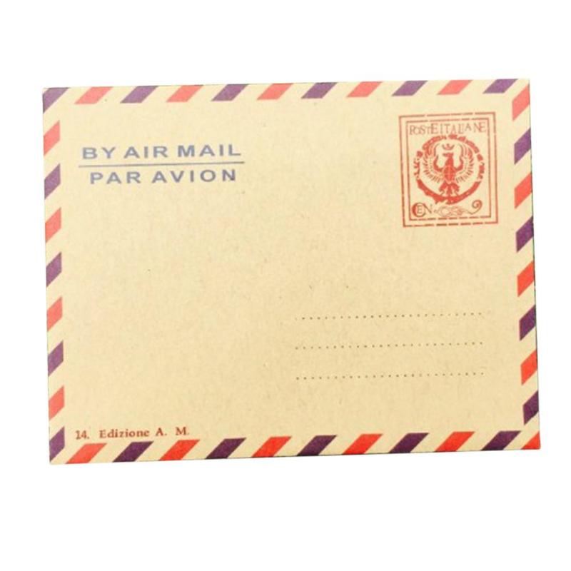 

Mini Retro Kraft Envelope Vintage Wallet Envelope Postcard Letter Stationery Paper For School Office gift Random Style