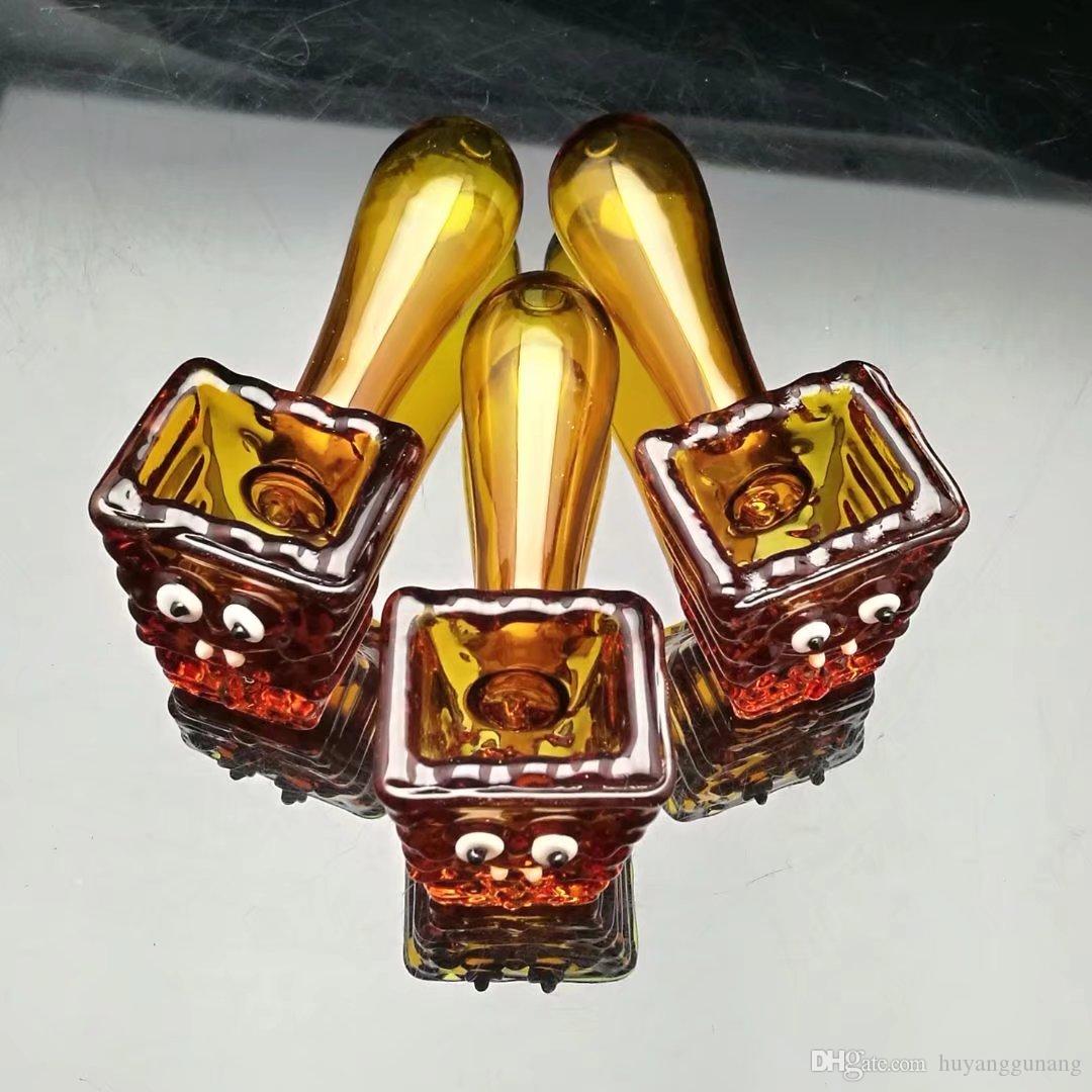 

Amber glass pipe barrel Wholesale Glass Hookah, Glass Water Pipe Fittings, Free Shipping