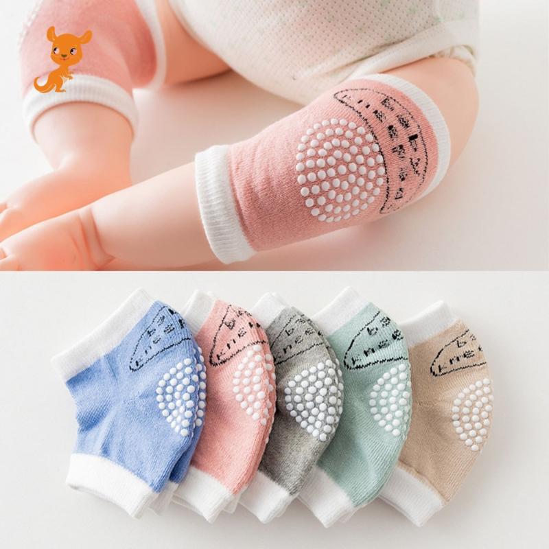 

1 Pair Kids Dot Cute Crawling Elbow Kneepad Cushion Toddlers Baby Girls Boys Knee Pads Protector Safety Mesh Infant Leg Warmer, Khaki