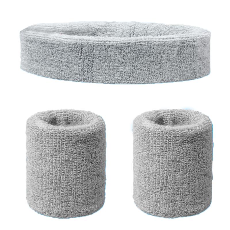 

Men Women Sports Headband Washable Sweatband Set Soft Solid Knitted Wristband Lightweight Elastic Running Thick Moisture Wicking, Sky blue