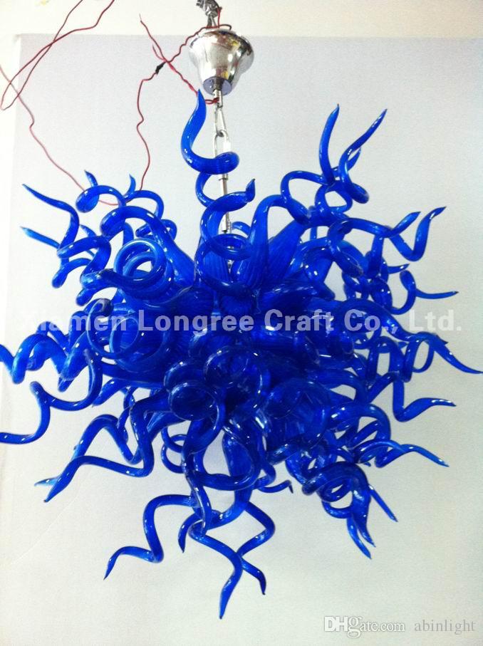 

C72-Home Decoration Blue Murano Art Chandeliers lamp Lights Modern Design Hanging Glass Fancy Light for Ceiling Decorative