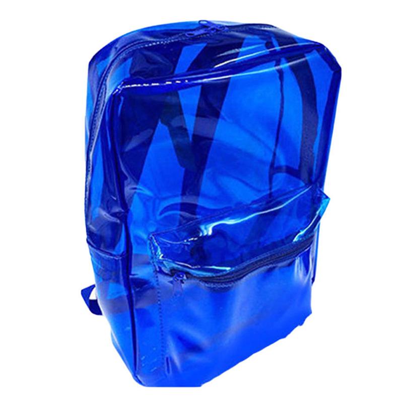 

Adult Student Backpack Sports Waterproof Travel Bags Kids Clear School PVC