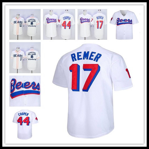 

Men Cheap Best The BASEketball Beers Movie Baseball 17 Doug Remer 44 Joe COOP Cooper Stitched Baseball Shirts High Quality Free Shipping, 12-white