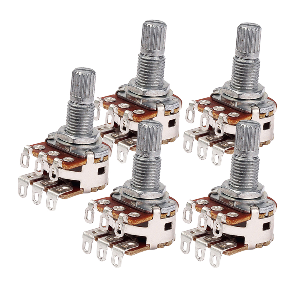 

5x Guitar Potentiometer Pots MN100K 18mm for Ukulele Bass Volume Tone Audio