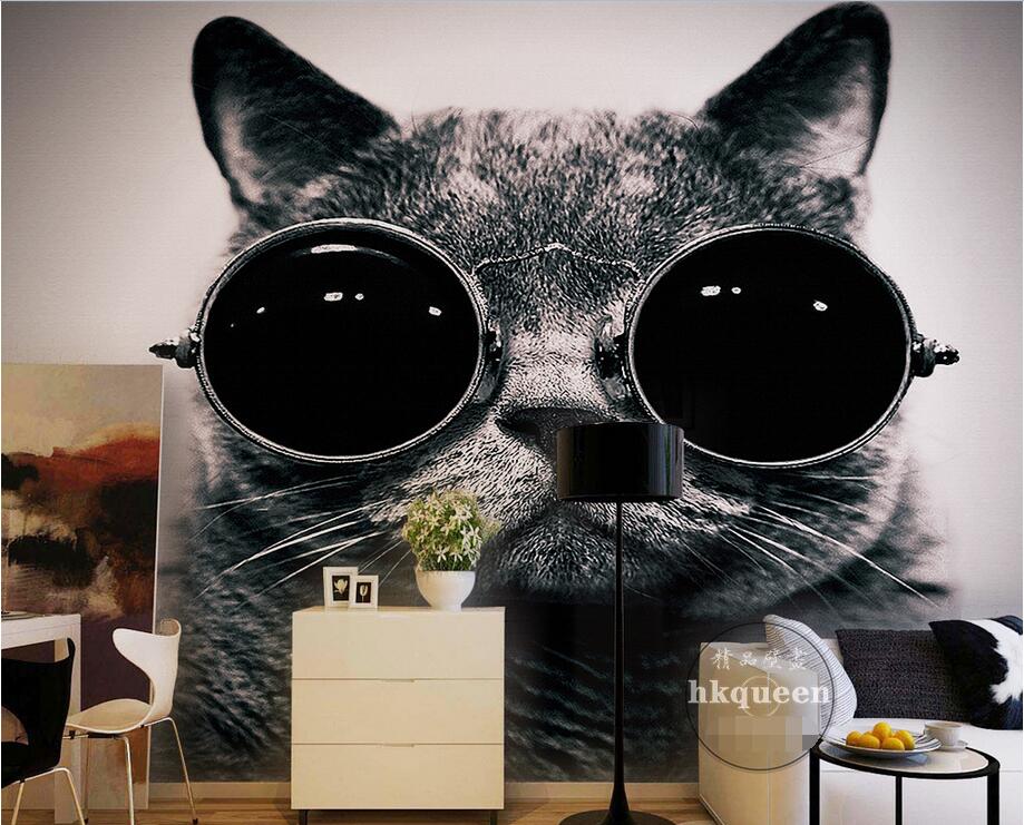 

WDBH 3d wallpaper custom photo European retro sunglasses with cute cute kids room painting Home decor 3d wall muals wall paper for walls 3 d, Non-woven
