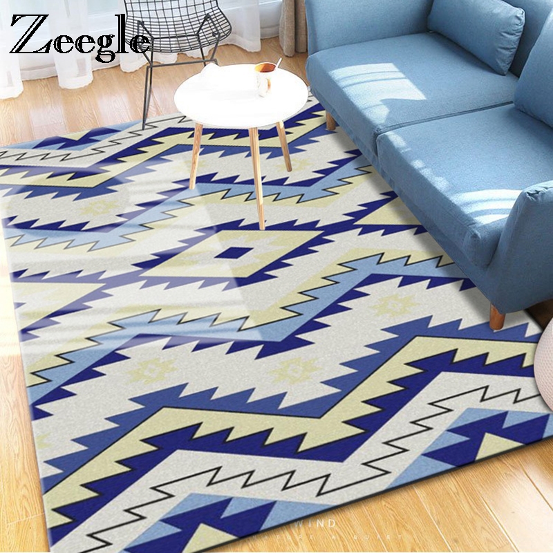 

Zeegle Geometric Carpets For Living Room Anti-slip Kids Bedroom Carpet Bedside Rugs Office Chair Floor Mat Home Decor Carpet Rug, Pattern 13