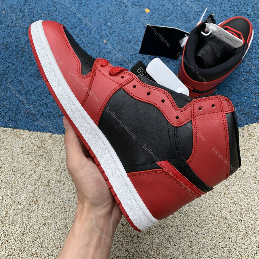 

Jumpman 1 85 OG High Bred Black Red BQ4422-600 Black Pine Green Shattered Backboard Fearless UNC To Chicago Men Basketball Shoes Sneakers