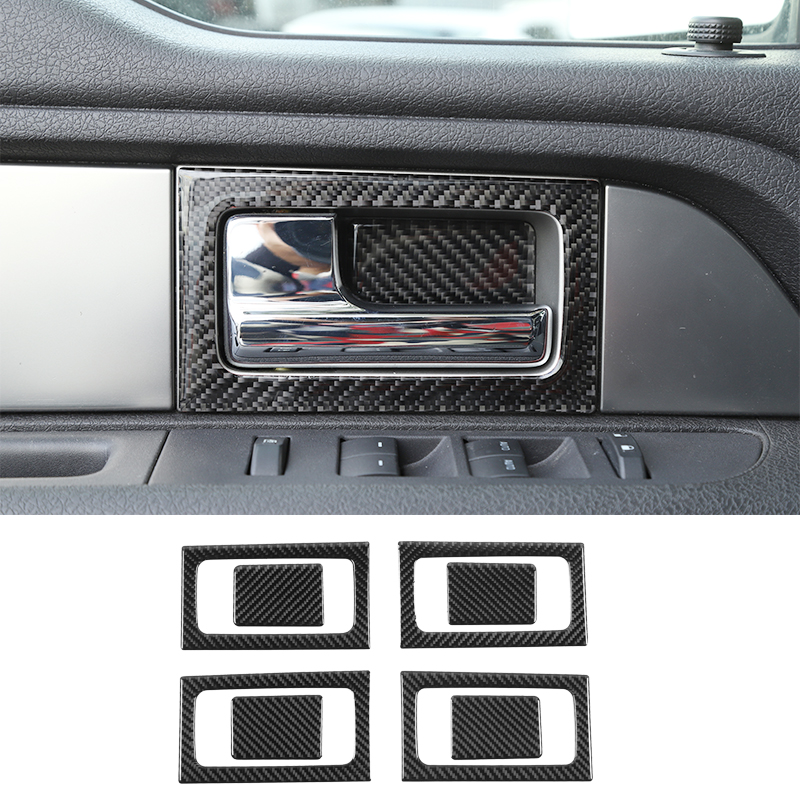 

ABS Car Inner Door Handle Cover Decoration Trim For Ford F150 Raptor 2009-2014 Interior Accessories