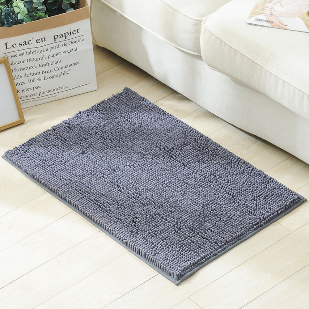 

Foot Pad Door Mat Anti Slip Kitchen Chenille 50*80cm Portable Floor Mat Home Supplies Living Room, Camel