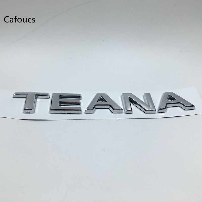 

Car Styling For Nissan TEANA Chrome Letters Tail Rear Trunk Emblem Decals, Silver