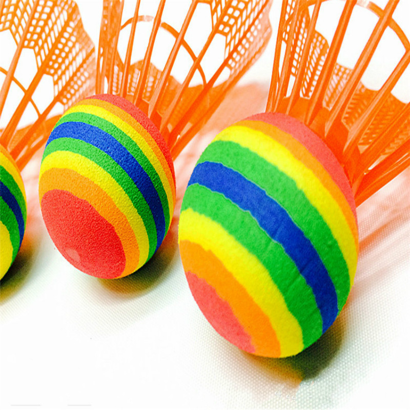 

YMP-5 Rainbow Ball Nylon Ball Plastic Badminton 5 Pack Toys Outdoor Fitness Entertainment