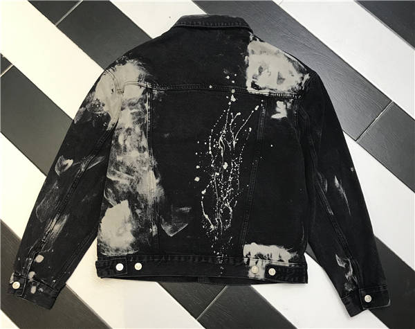 

Wholesale-2020 New Luxury Men's Designer Jeans Jacket Hip Hop Men's Vintage Jacket Blue Black Fashion Men's Jacket 026, Picture color