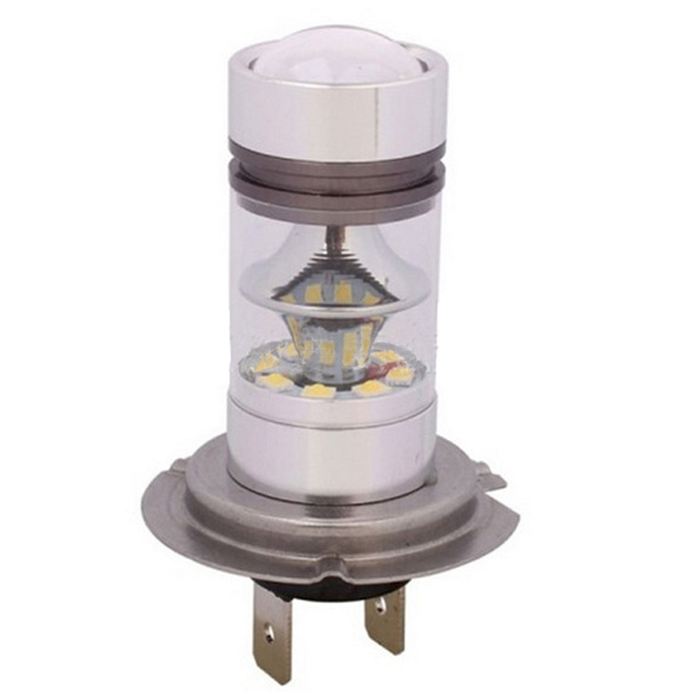 

2PCS H4 100W 20SMD Led Light White 6000K Car Driving DRL Fog Lamp Bulb 12V H7