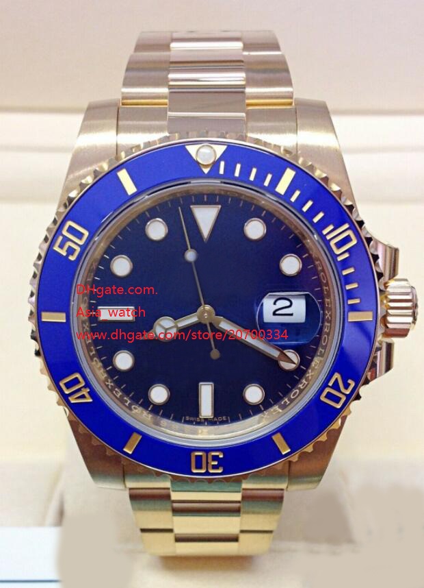 

Top High Quality Wristwatch 40mm Model 116618 Ceramic Bezel Blue Dial Automatic 2813 movement Sport Mens Watch Men's Wrist Watches