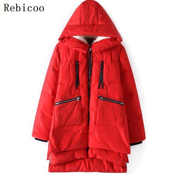 

Fast Shipping 2019 New Arrival Fashional Women Jacket Hoody Long Style Thicken Warm Winter Coat Female Parkas Plus Size ~5XL, Black