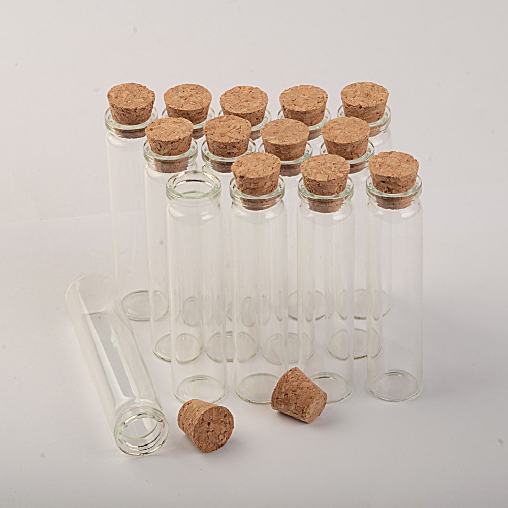 20 en Total Limeo Botellas De Vidrio con Tapas De Corcho Botella de