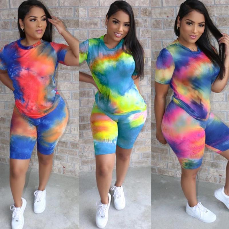 Zoctuo Women Casual Printed Two Pieces Set Short Pants Summer Sets 2020 two piece set Womens Clothing Dropshipping