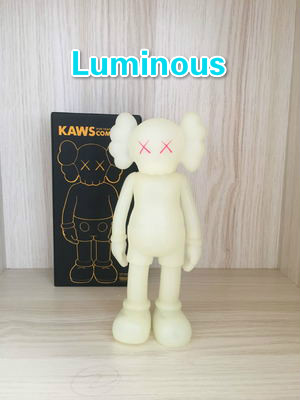 

Luminou kaw Hot sell Doll modern 20CM mini smlll lie companion toy custom vinyl pvc Graffiti art Action Figures statue gift Original fake, Luminous gree eye