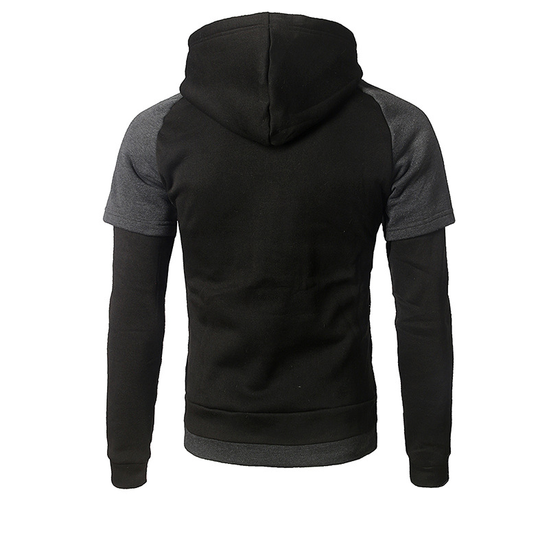 

Hoodeds Hombre Autumn Hoodies Casual Streetwears Men' Clothes Striped Hats Long Men Fashion British Style Street dress, Black