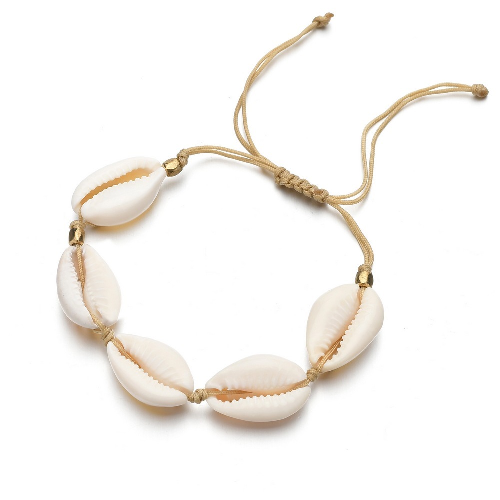 

Ornaments Natural Shell Manual Weave China Form Shell Bracelet Woman