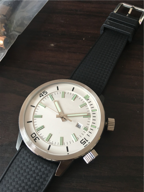 2020 New Fashion Mechanical Men's Stainless Steel Automatic Movement Watch luxury mens Self-wind Watches Wristwatches Black Rubber I23-image-520089998