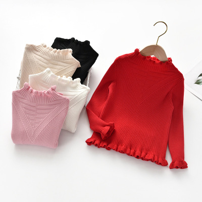 

Kids Designer Fashion Sweaters Children Brand Solid Color Sweater Girls Casual Laciness Tops 2020 New Spring Trend Fashion Style Hot Sell, Pink