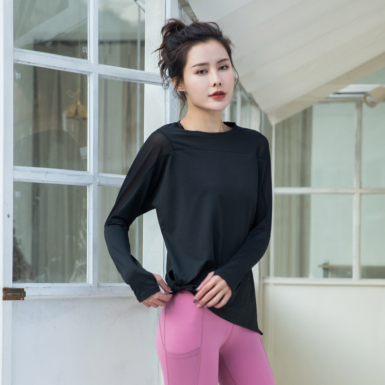 

Loose Sport Running T Shirt Women Gym Top Long Sleeve Women Yoga Top Sports Shirt Black White Pink Green Sport Fitness