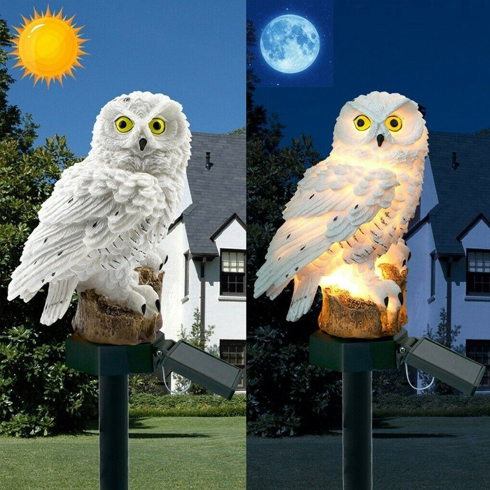

IP65 Waterproof Owl Solar Lamp Light With Solar Panel Night Lights for Outdoor Garden Landscape Courtyard Yard Path Fence Patio